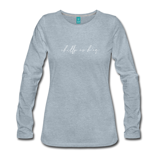 Chilly as H'eq Long Sleeve Tee - heather ice blue