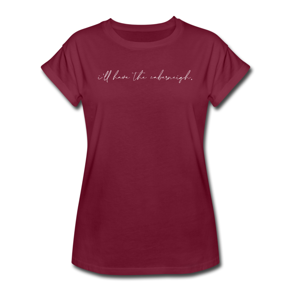 I'll Have The Caberneigh Relaxed Fit Tee - burgundy