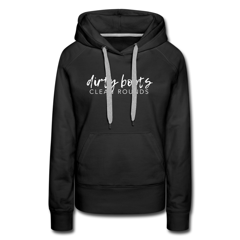 Dirty Boots, Clean Rounds Hoodie - black