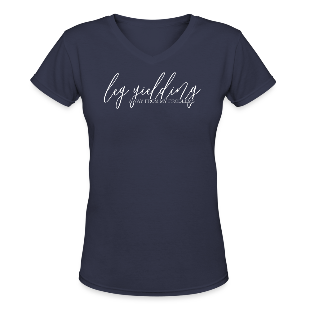 Leg Yielding Away From My Problems Tee - navy